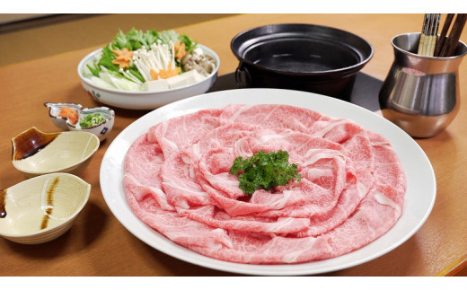 黒田庄和牛（サーロイン）のしゃぶしゃぶ付。西脇市産の野菜もついているので、そのまま調理していただけます♪※写真はイメージです。