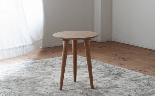 オーク材のサイドテーブル 40cm 高さを選べます。 オーク テーブル 家具 インテリア 1134528 - 福岡県柳川市