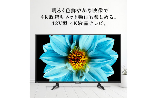 シャープ SHARP【AQUOS（アクオス）DJ1シリーズ 42V型 4K液晶テレビ 4T