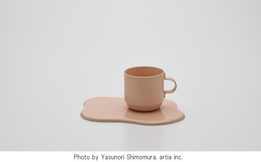 [有田焼]2016/ TAF Mug & Tray(Apricot)2客セット