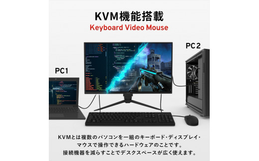 Pixio ゲーミングモニター 27インチ 液晶ディスプレイ 165Hz WQHD IPS