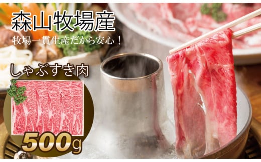 鮮度が違う！森山牧場 スライス肉（500g） 黒毛和牛 957512 - 佐賀県小城市