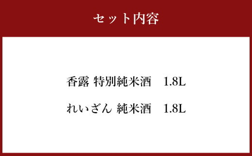 熊本県産酒一升瓶(1800ml)2本セット(熊本県酒造研究所・山村酒造)