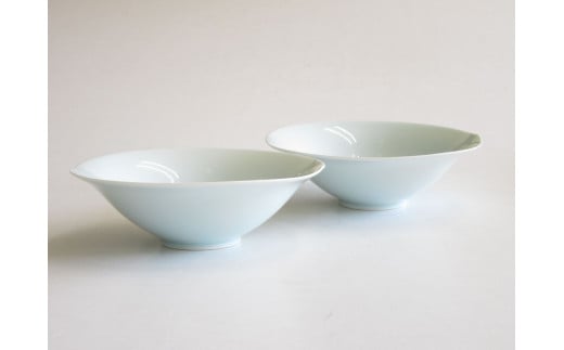 有田焼 青白磁・なぶり多用鉢2個セット ARITA PORCELAIN LAB(アリタポーセリンラボ)