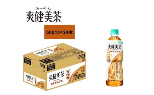 爽健美茶 健康素材の麦茶 PET 600ml 1ケース(24本入り)