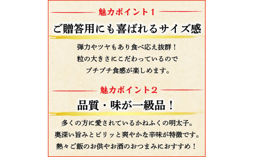 かねふく〈無着色〉辛子明太子(一本物)400g×1箱 [a0090] 藤井乾物店