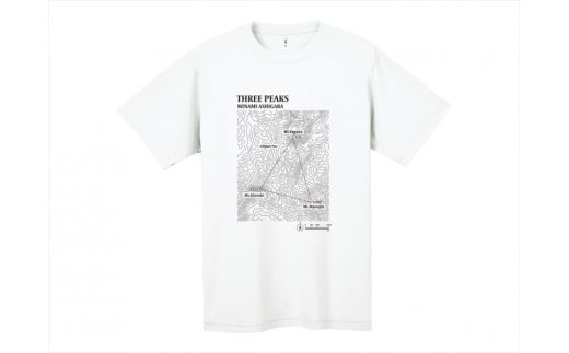 モンベルTシャツ 南足柄市オリジナルデザイン（等高線）＜ホワイト/M＞【 神奈川県 南足柄市 】 1025580 - 神奈川県南足柄市