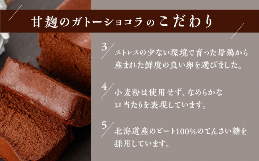 HACO 甘麹 の ガトーショコラ 580g【metro】ショコラ スイーツ チョコ