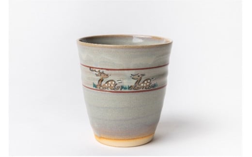 鴻月　なら絵　フリーカップ　（赤膚焼）　ＫＯＮＣＯ１ G-104 1030090 - 奈良県奈良市