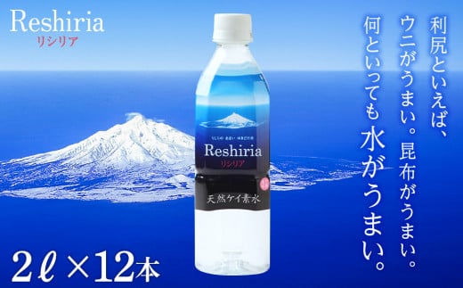 天然ケイ素水 リシリア（2L×12本） 394514 - 北海道利尻富士町