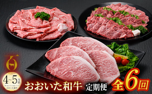 ＜定期便・全6回 (隔月)＞おおいた和牛 定期便 (総量6kg)  【DP70】【(株)まるひで】