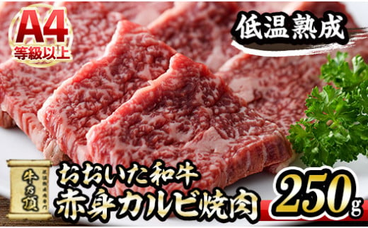 おおいた和牛 赤身カルビ焼肉 (250g) 【DH200】【(株)ネクサ】 533230 - 大分県佐伯市