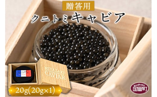 ＜【贈答用】クニトミキャビア20g（20g×1）＞翌月末迄に順次出荷 1032747 - 宮崎県国富町