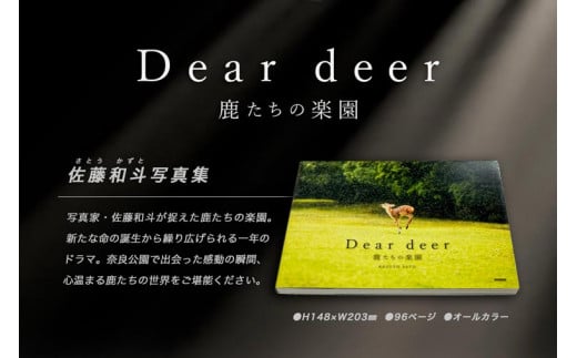 奈良の鹿 写真集「Dear deer 鹿たちの楽園」 J-63 858886 - 奈良県奈良市