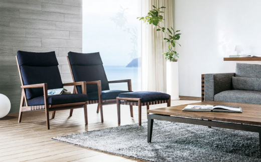 Ritzwell】BLAVA SET / HIGH-BACK EASY CHAIR + OTTOMAN [AYG056] -  福岡県糸島市｜ふるさとチョイス - ふるさと納税サイト