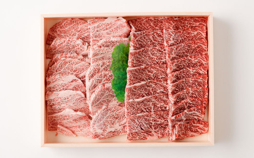 鹿児島県産黒毛和牛×北海道産神居牛 カルビ焼肉用 食べ比べセット 500g