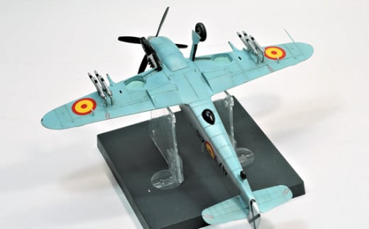 No.378 イスパノ HA-1112戦闘機 1/48 ／ 模型 完成品 柏木崇男 茨城県