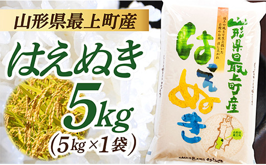 IG【令和5年産】山形県産 はえぬき 5㎏  1038455 - 山形県最上町