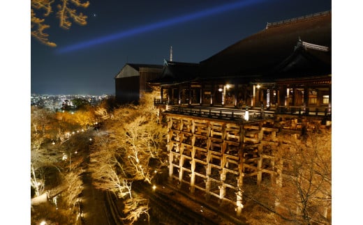 僧侶の方による解説付き!清水寺夜間特別拝観(春)内覧会 御招待 ※寄附金は文化財保護に使途を限定しています。