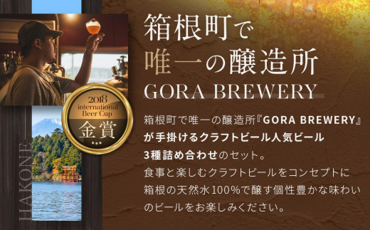 GORA BREWERY〈International Beer Cup 金賞＆銀賞受賞〉人気ビール3種