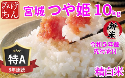 新米＞令和5年産 つや姫 玄米20kg(10kg×2) 宮城県産【1362858】 - 宮城