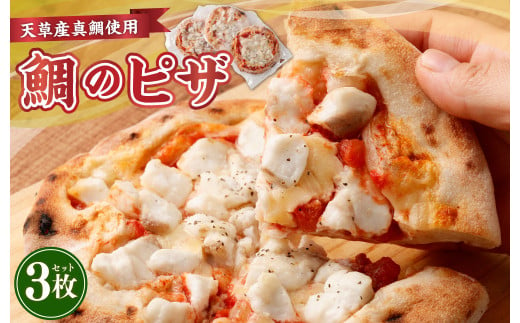 鯛のピザ マルゲリータ 120g×3枚 タイ 海鮮 974642 - 熊本県熊本市