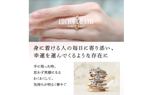 K18（イエローゴールド／ピンクゴールド）ダイヤモンドデザイン枠ネックレス(0.3ct)