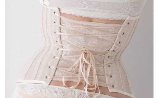 【君津市製】Enchanted corset シレーヌ 真珠（ベージュ） XLサイズ 日本製 コルセット サイズ豊富 1104823 - 千葉県君津市