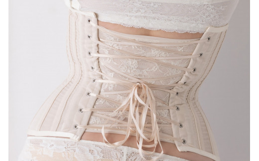 君津市製】Enchanted corset シレーヌ 真珠（ベージュ） XSサイズ 日本