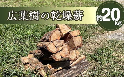 乾燥薪(広葉樹)　約20kg(頂見の里山の環境を守る会) 1056952 - 岡山県井原市