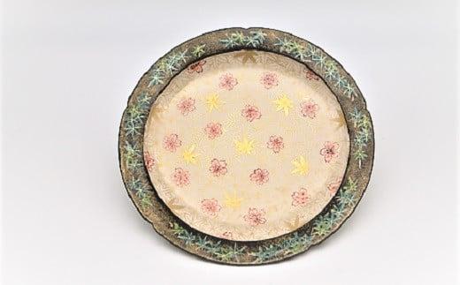京都 伝統 工芸品 雲錦(うんきん)の皿