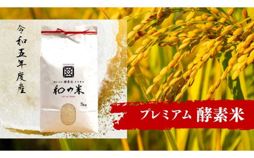 ＼令和5年産／和の米　「酵素米」　プレミアム　玄米5kg