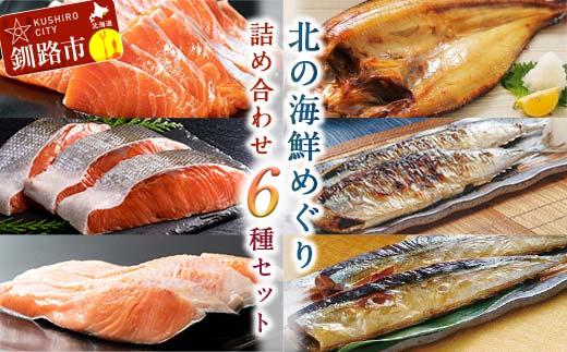 10月発送 海鮮 詰め合わせ 6種セット 北の海鮮めぐり 鮭 サーモン さんま ほっけ 干物 刺身 紅鮭 銀鮭 開きホッケ セット 海鮮福袋