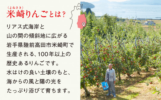 100年以上の歴史がある「米崎りんご」を是非ご賞味ください♪