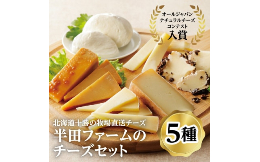 半田ファームの自家製チーズセット(5種各1個)【1397181】 217148 - 北海道大樹町