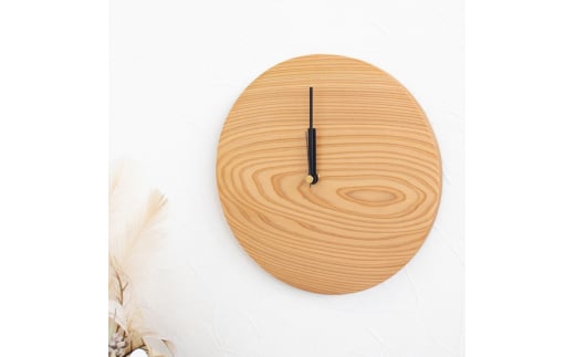 Wooden clock 木の時計（秋田杉）無地タイプ