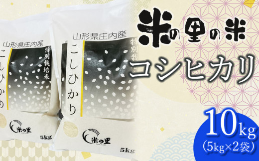 【令和6年産 先行予約】 米の里の米 特別栽培米 コシヒカリ 10kg（5kg×２袋）　K-645 1064978 - 山形県鶴岡市