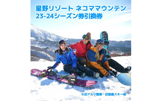 星野リゾート アルツ磐梯・猫魔スキー場 リフト1日券引換券（大人