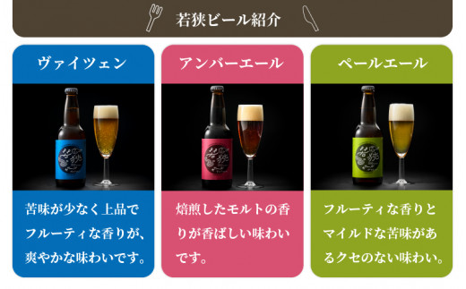 m08-a024] 若狭ビール3本とへしこの缶詰3個セット ペールエール