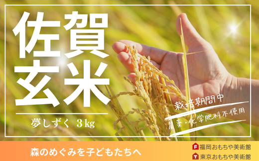 [夢しずく]特別栽培「実り咲かす」玄米3kg