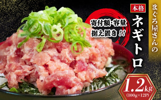 【5月発送】キハダ マグロ ネギトロ 1.2kg ( 100g×12パック ) 冷凍 小分け 1人前 パック 自家製 まぐろ 鮪 ねぎトロ ねぎとろ 寿司 ネギトロ丼 愛媛県 松山市 赤身 小分け マグロタタキ バチマグロ 1300196 - 愛媛県松山市