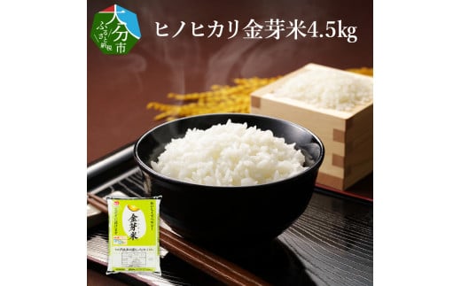 大分丹生米の里ヒノヒカリ金芽米　4.5kg×1袋 米 白米 丹川 無洗米 ヘルシー 大分県 美味しい おにぎり 栄養 健康 B01018