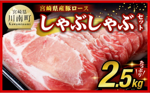 宮崎県産豚ロースしゃぶしゃぶ 2.5kg (500g×4,+500g[期間限定]) [ 豚肉 豚 肉 国産 うす切り スライス ]