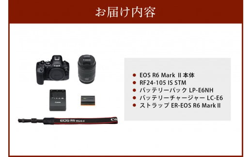 R14151】キヤノンミラーレスカメラ EOS R6 Mark Ⅱ・RF24-105 IS STM ...