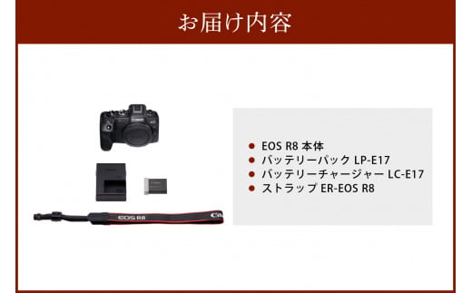 【R14148】キヤノンミラーレスカメラ EOS R8