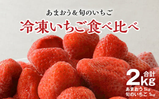 冷凍いちご食べ比べ2kg　あまおう＆旬のいちご各1kg 336184 - 福岡県久留米市