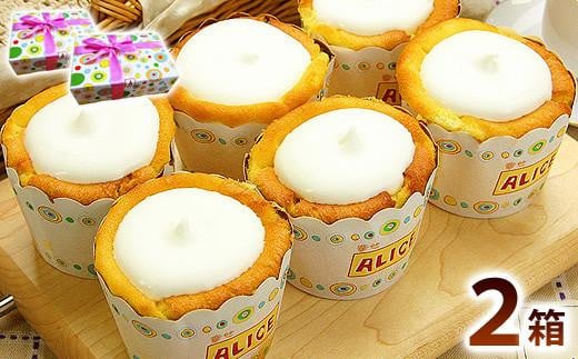 幸せアリスの焼きカップチーズケーキ【6ヶ入×2箱】 850631 - 福島県いわき市