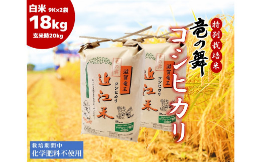 自然栽培 玄米 9kg 2022年産 コシヒカリ農薬不使用 - 米・雑穀・粉類