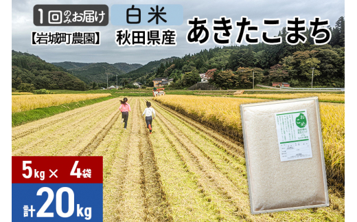 白米】〈減農薬〉秋田県由利本荘市産 あきたこまち 20kg (5kg×4袋) 令