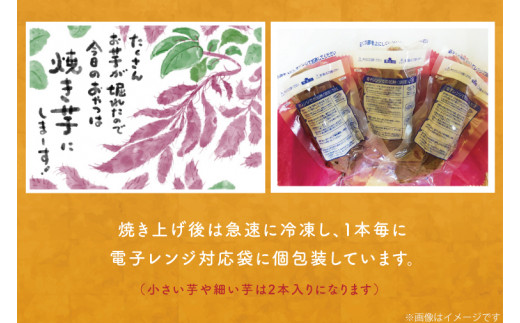 EY-3　茨城県行方市産熟成紅はるか少し大きめサイズ冷凍焼き芋約1.2キロ！おまけ付‼合計約1.4キロ!!!